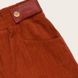 Calça cotele de corte amplo infantil feminino Antonita para meninas