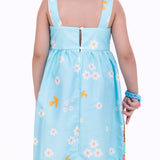 Vestido com estampa Dia Perfeito infantil feminino Antonita para meninas de 4 a 16 anos.