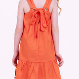 Vestido com saia em babado infantil feminino Antonita para meninas de 2 a 10 anos