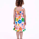 Vestido curto com estampa Florescer infantil feminino Antonita para meninas de 2 a 10 anos
