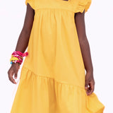 Vestido curto com estampa Buque De Flores infantil feminino Antonita para meninas de 4 a 16 anos