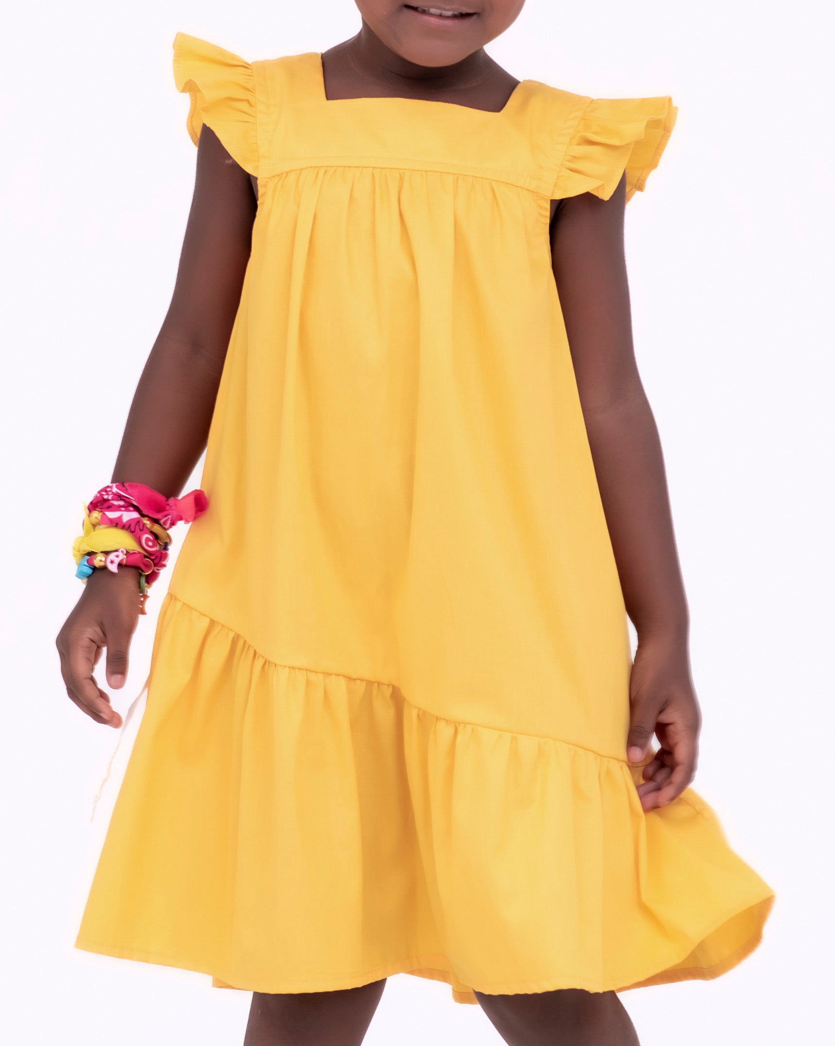 Vestido curto com estampa Buque De Flores infantil feminino Antonita para meninas de 4 a 16 anos
