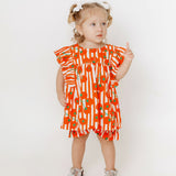 Conjunto com estampa Tomatinhos infantil feminino Antonita para meninas de 0 a 3 anos