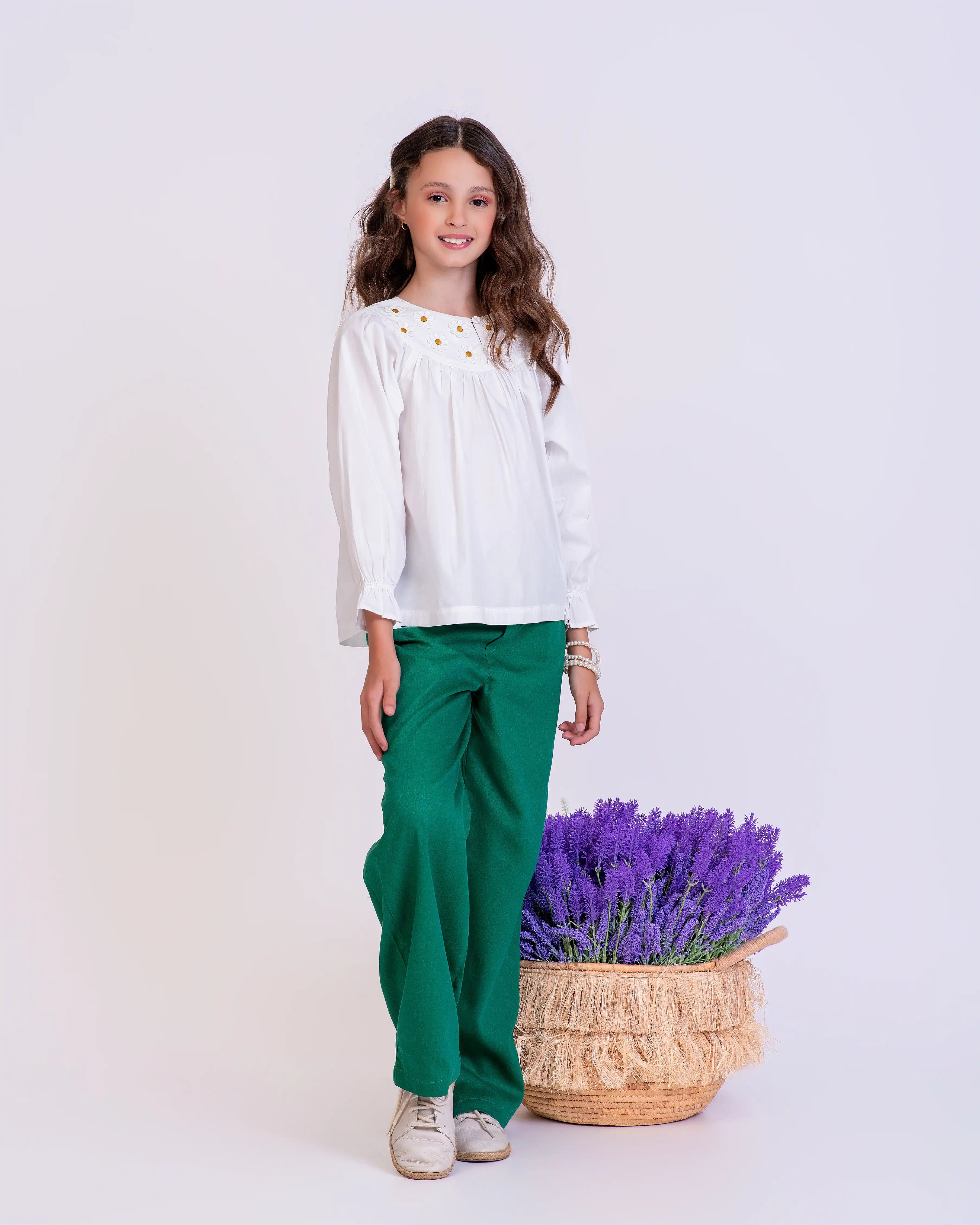 Calça com estampa Aromas infantil feminino Antonita para meninas 