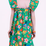 Vestido com estampa Bela Arte infantil feminino Antonita para meninas de 4 a 16 anos