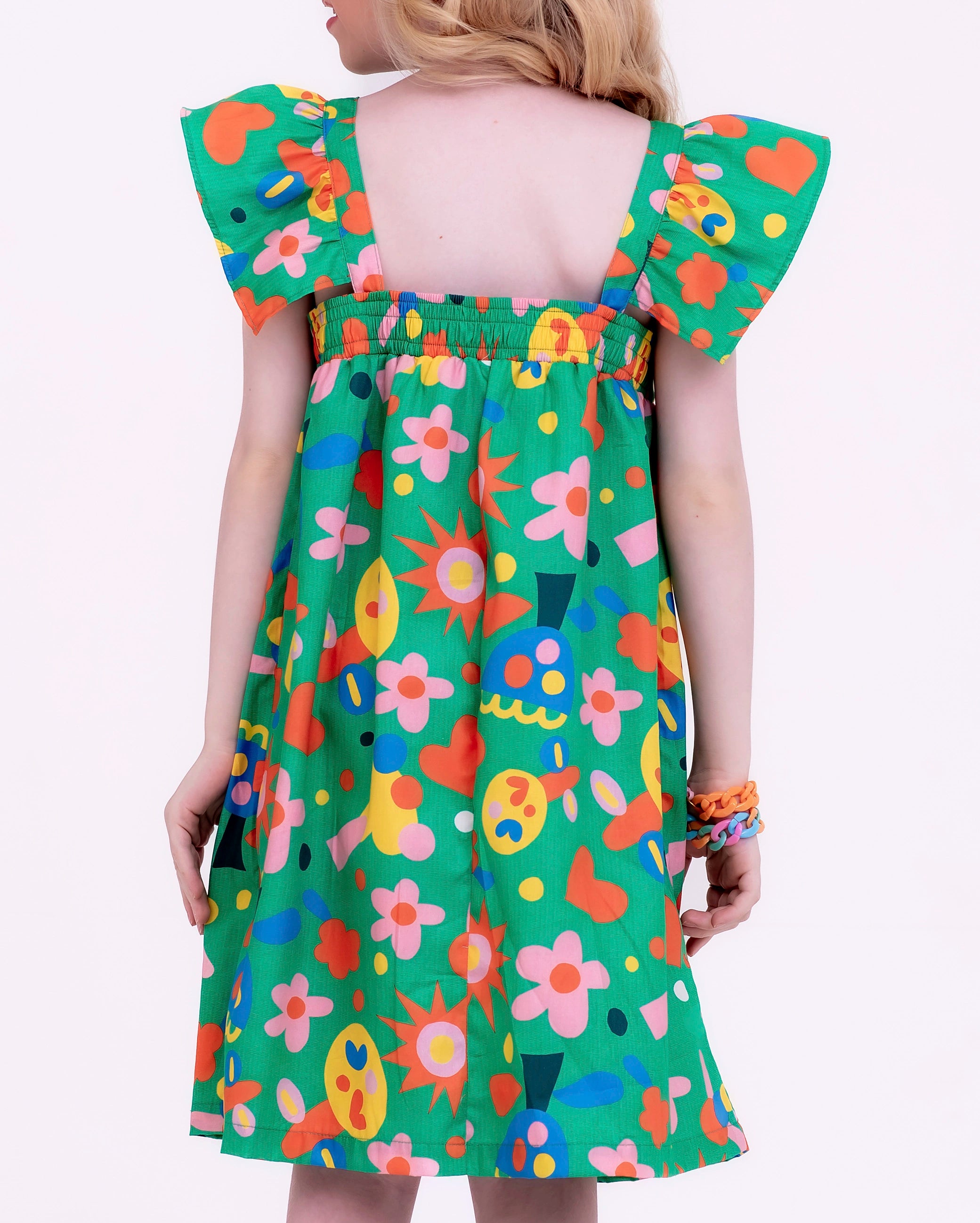 Vestido com estampa Bela Arte infantil feminino Antonita para meninas de 4 a 16 anos