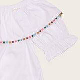 Bata cigana folk com detalhes coloridos infantil feminino Antonita para meninas 