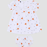 Vestido com estampa de abelhas infantis femininos Antonita para meninas de 2 a 10 anos