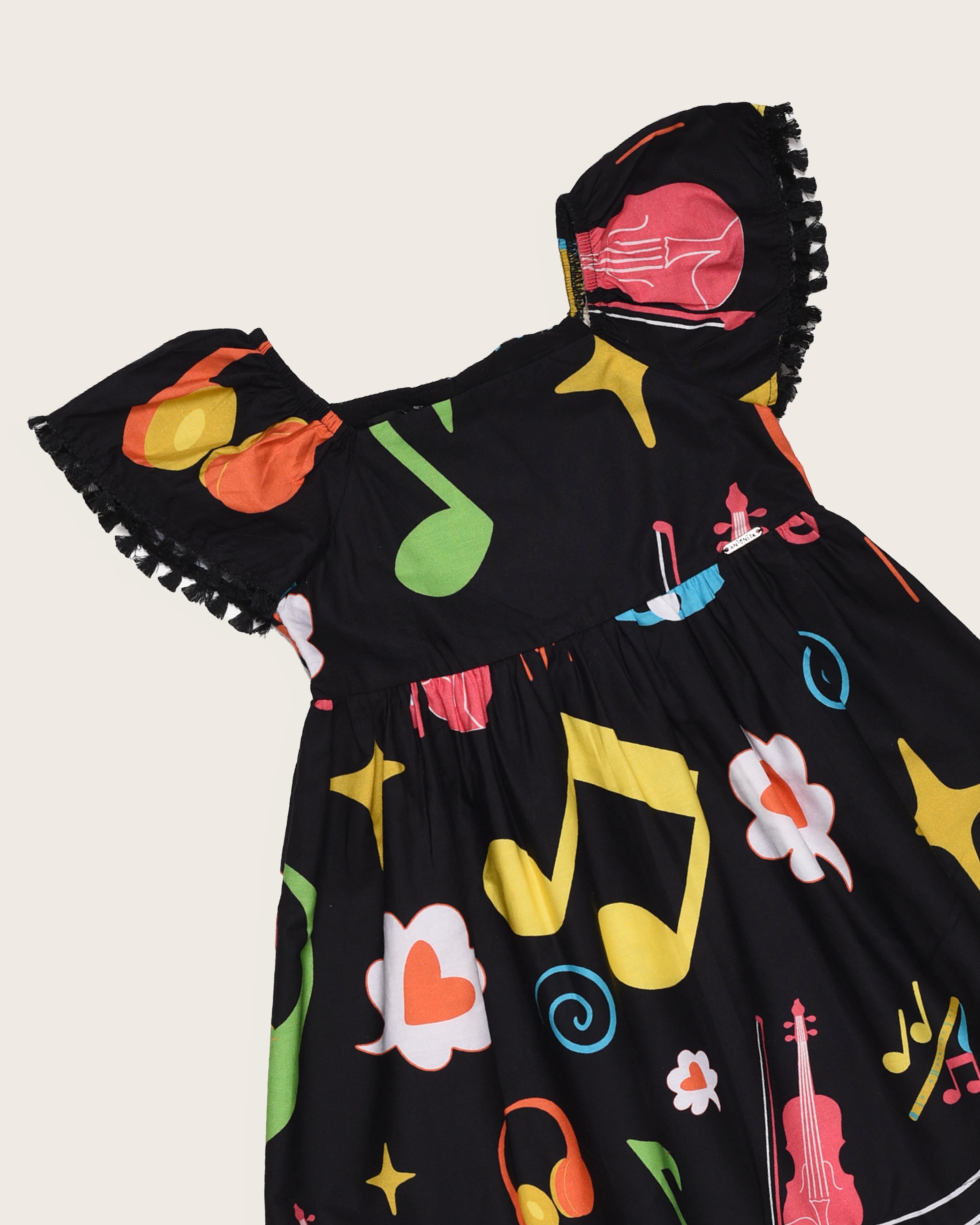 Vestido com estampa Musica infantil feminino Antonita para meninas