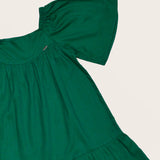 Vestido com mangas bufantes infantil feminino Antonita para meninas 