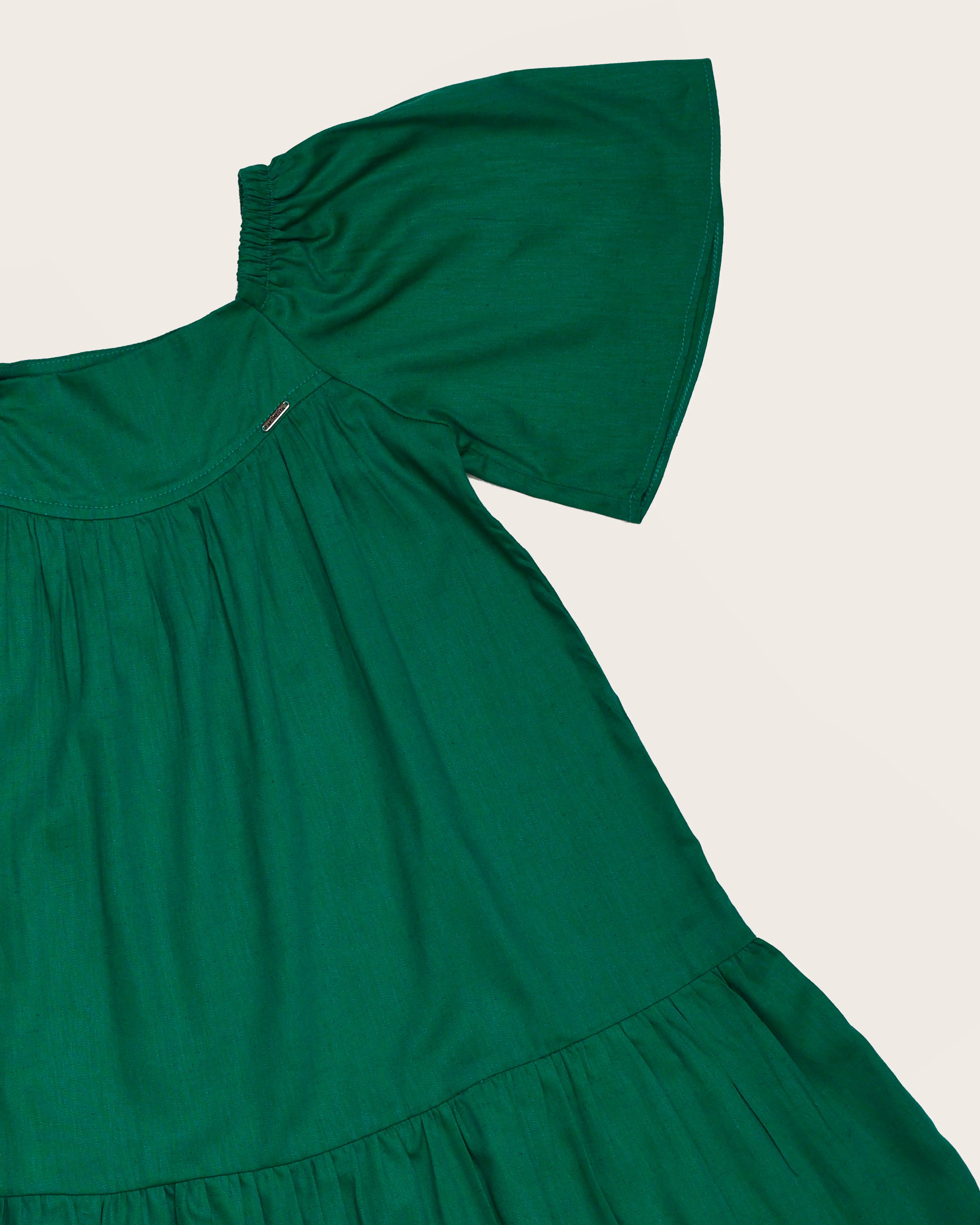 Vestido com mangas bufantes infantil feminino Antonita para meninas 