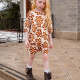 Conjunto com estampa floral infantil feminino Antonita para meninas 