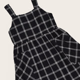Vestido midi com estampa xadrez infantil feminino Antonita para meninas