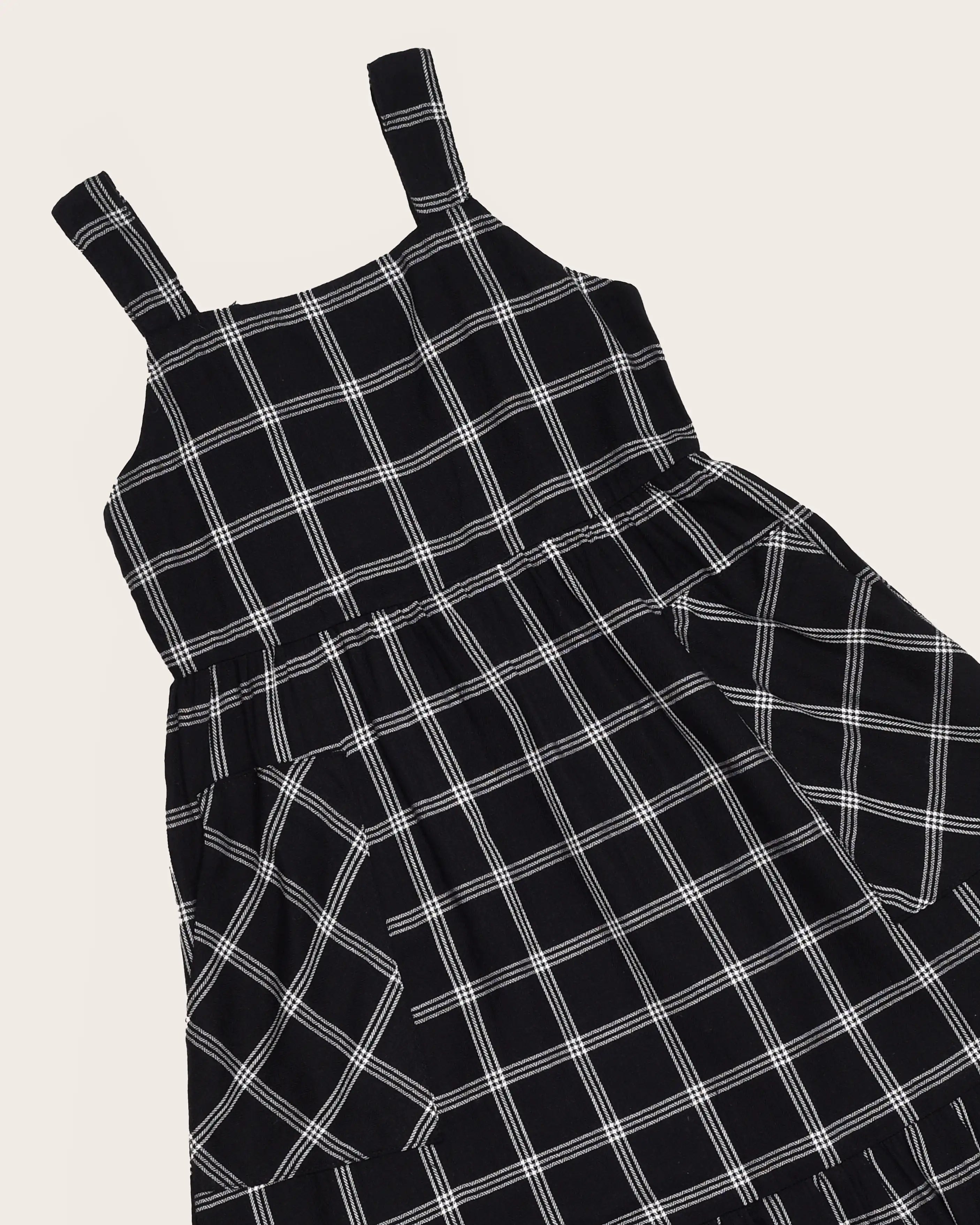 Vestido midi com estampa xadrez infantil feminino Antonita para meninas