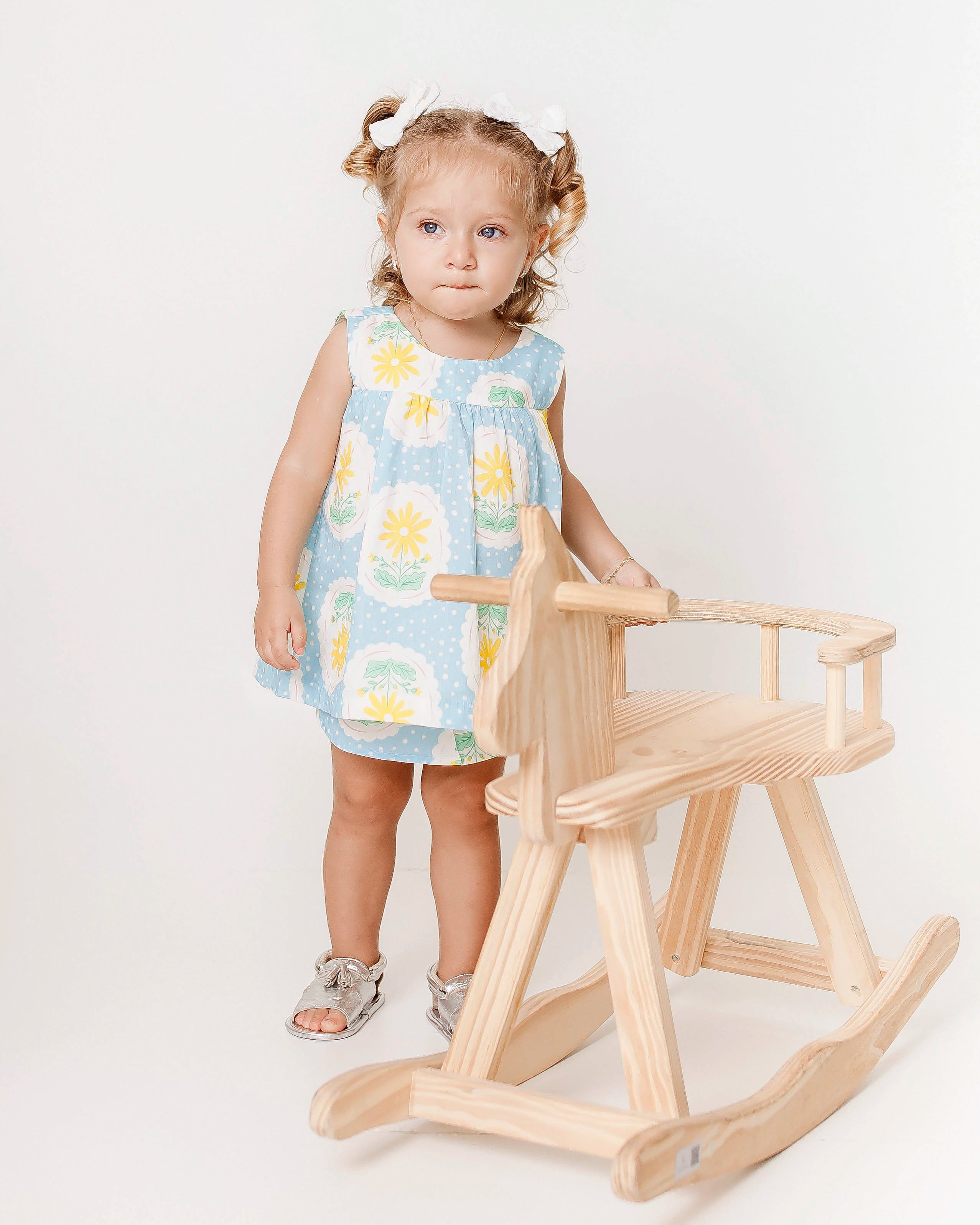 Conjunto com estampa floral infantil feminino Antonita para meninas de 0 a 3 anos