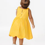 Vestido com laço e saia ampla infantil feminino Antonita para meninas de 0 a 3 anos