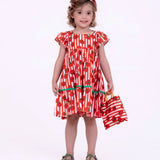 Vestido com estampa Tomatinhos infantil feminino Antonita para meninas de 2 a 10 anos