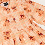 Vestido longo com estampa teddy infantil feminino Antonita para meninas 