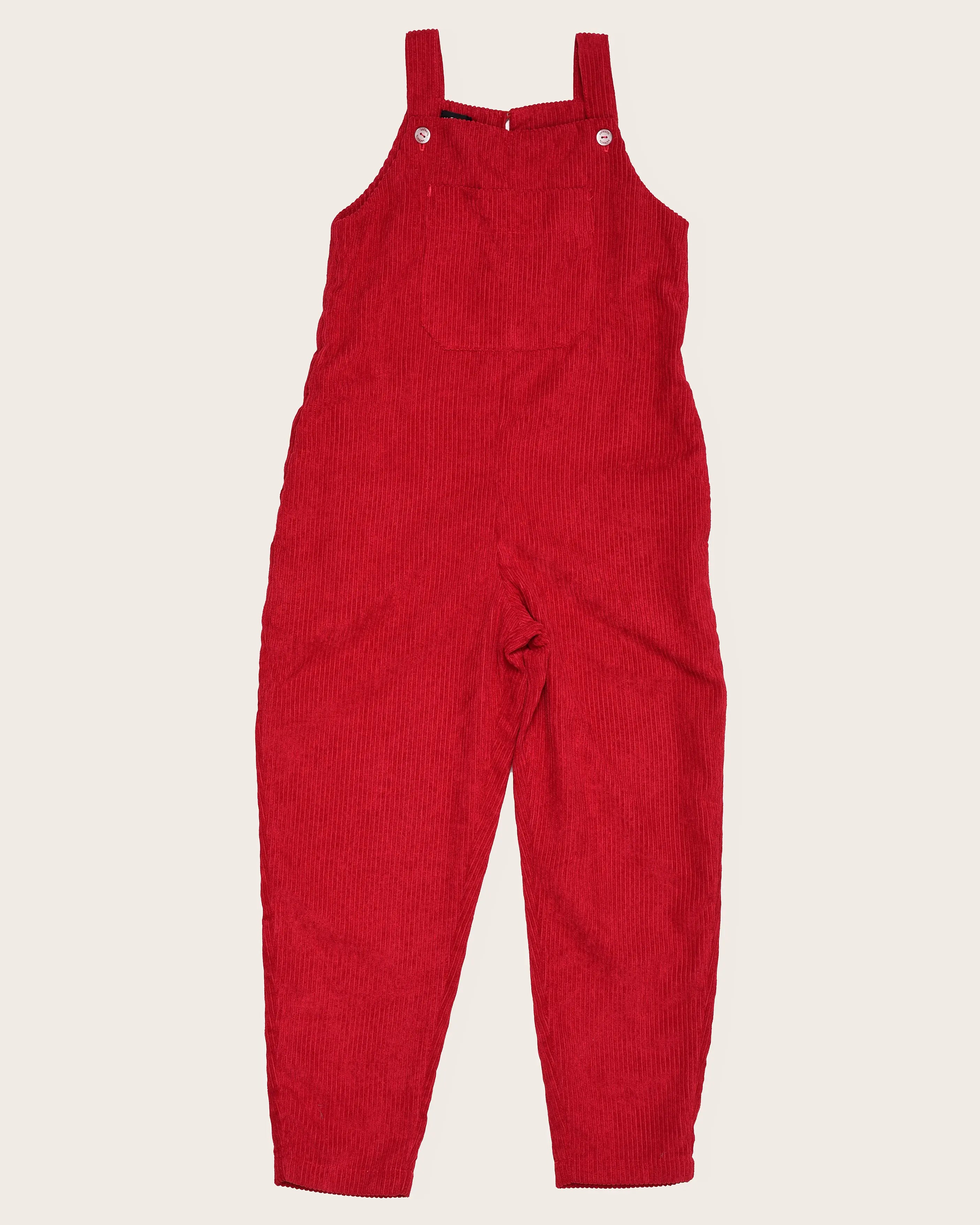 Macacão longo vermelho infantil feminino Antonita para meninas 