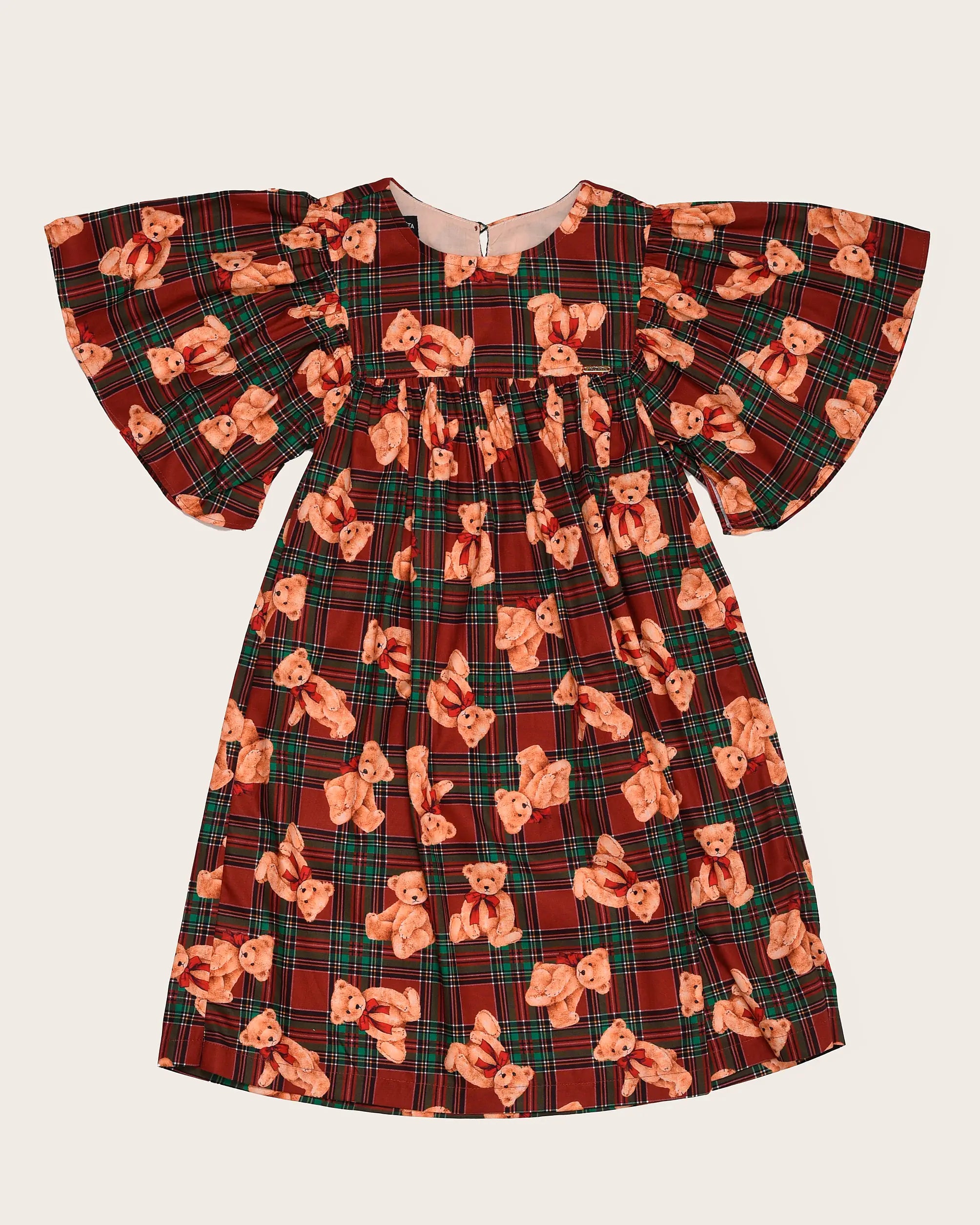 Vestido com estampa Teddy II infantil feminino Antonita para meninas 