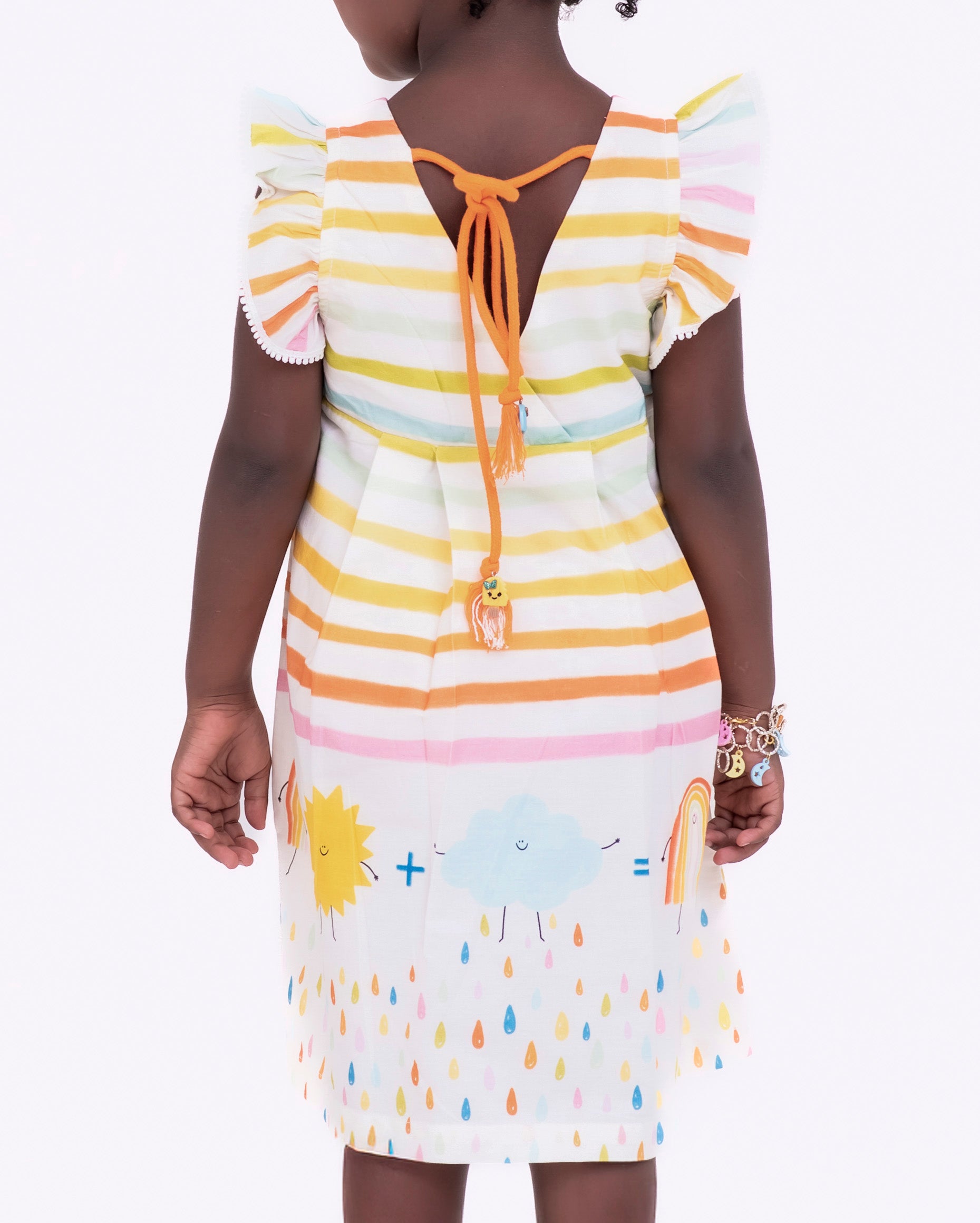 Vestido com estampa Chuva E Sol infantil feminino Antonita para meninas de 2 a 10 anos