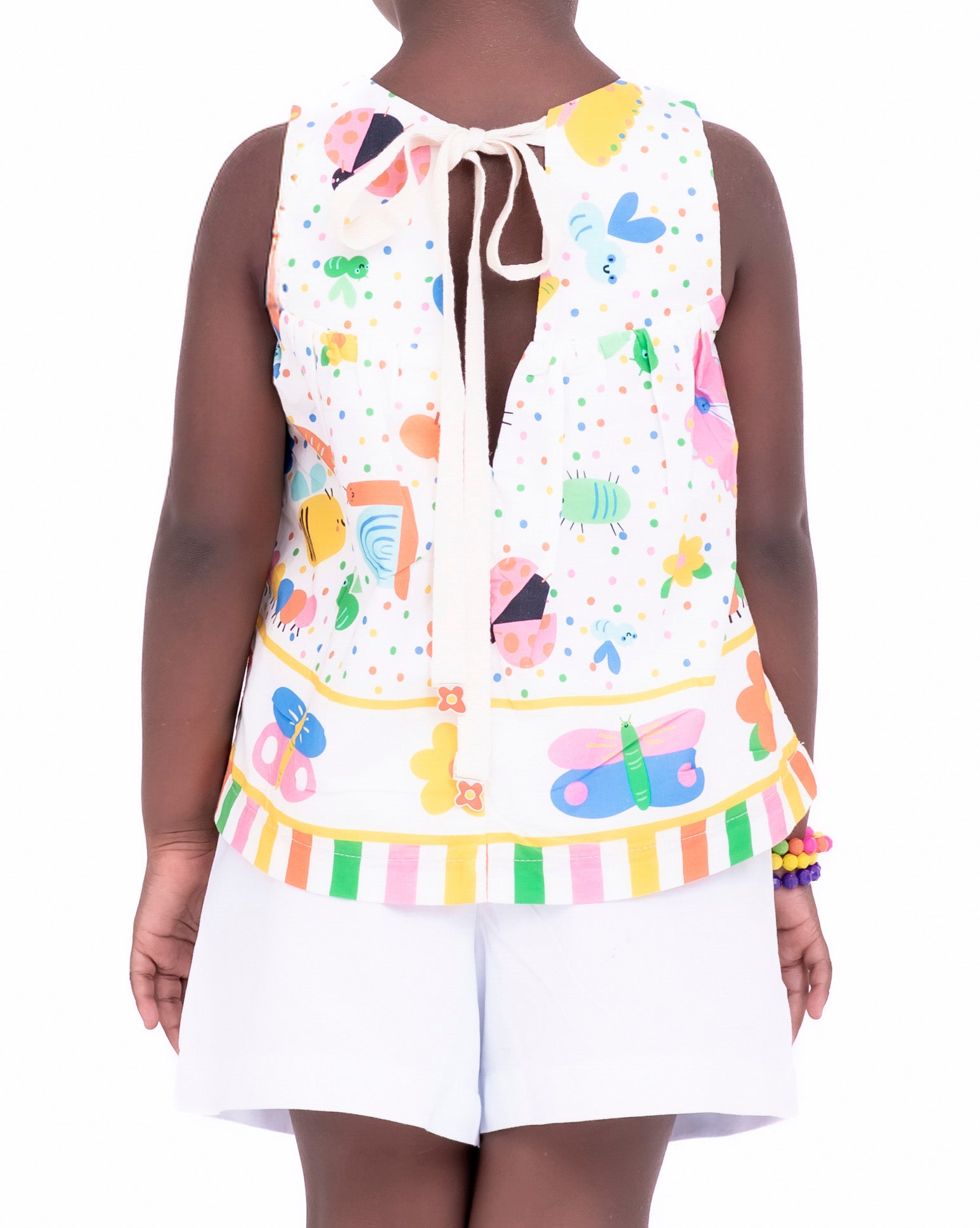 Conjunto com estampa Meta Color infantil feminino Antonita para meninas de 2 a 10 anos