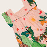 Vestido curto com estampa Amazonia infantil feminino Antonita para meninas 