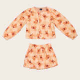 Conjunto com estampa teddy infantil feminino Antonita para meninas