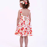 Vestido curto com estampa Cogumelos infantil feminino Antonita para meninas de 2 a 10 anos