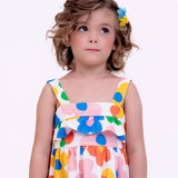 Vestido com estampa Florescer infantil feminino Antonita para meninas de 4 a 16 anos