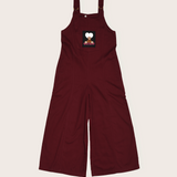 Macacão em tom vinho com detalhe lúdico infantil feminino Antonita para meninas 