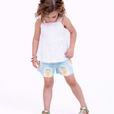 Conjunto com estampa Camafeu infantil feminino Antonita para meninas de 2 a 10 anos