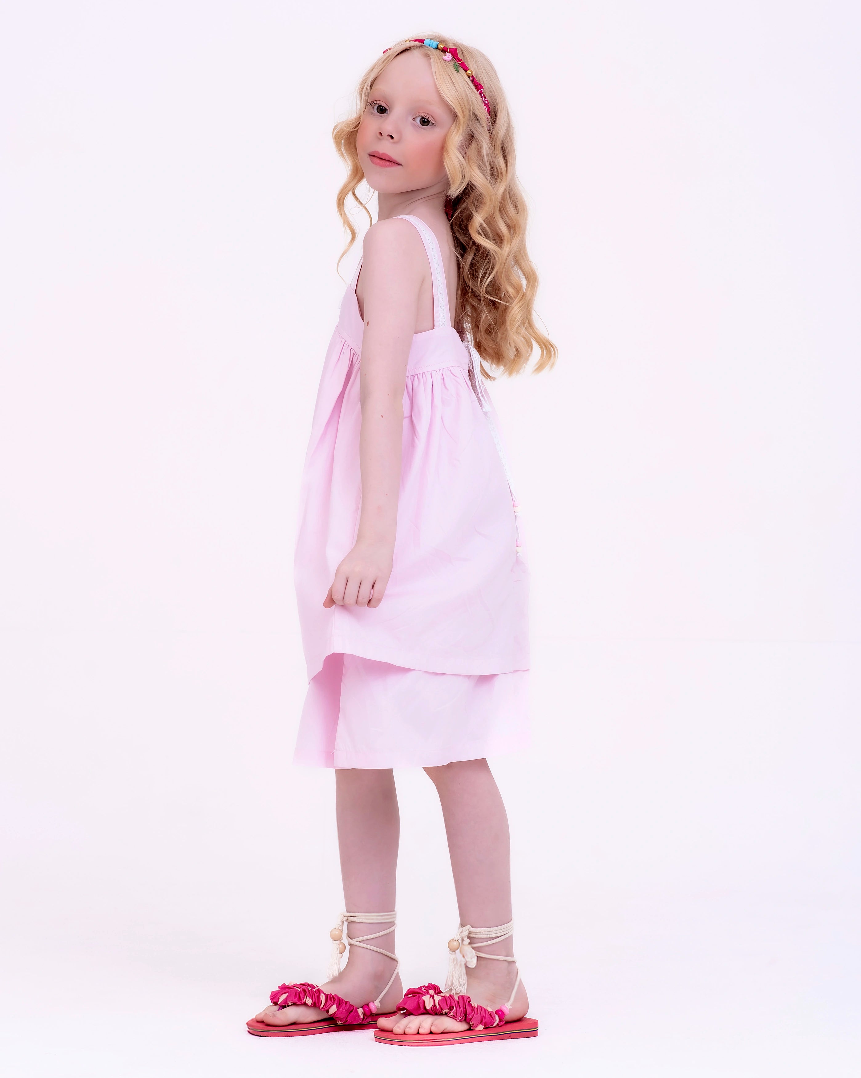 Vestido com estampa Sweet infantil feminino Antonita para meninas de 4 a 16 anos