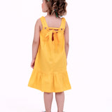 Vestido com saia em babado infantil feminino Antonita para meninas de 2 a 10 anos