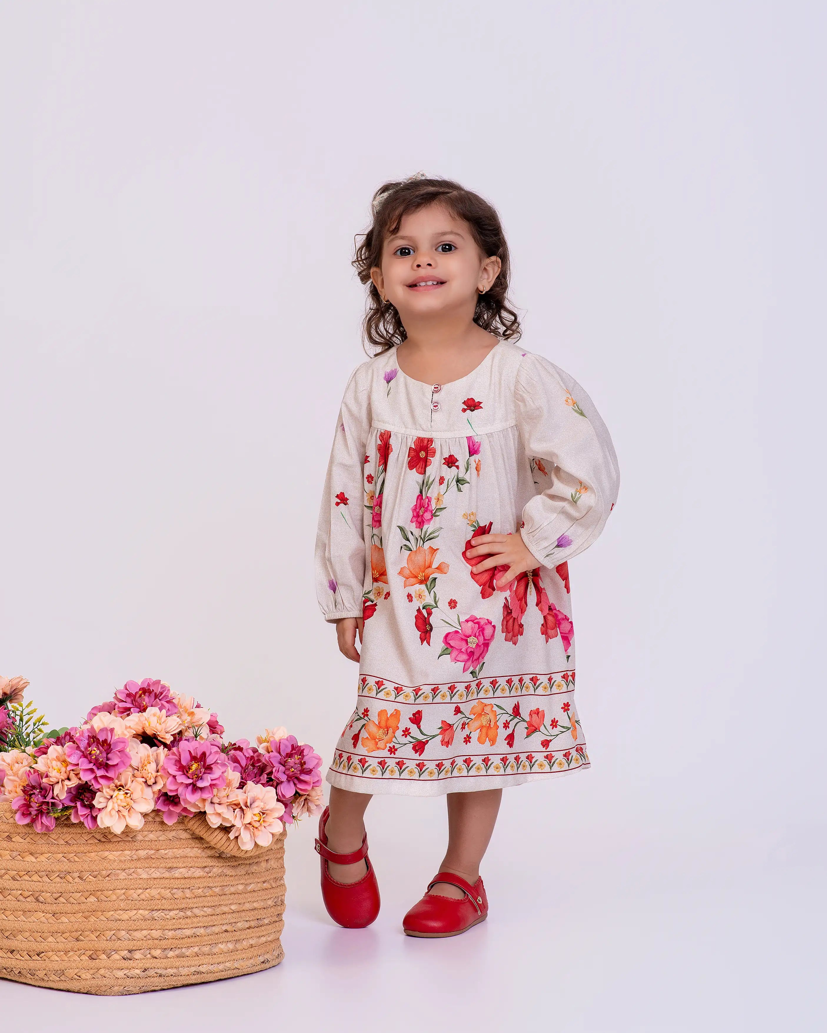 Vestido com estampa Botanico infantil feminino Antonita para meninas
