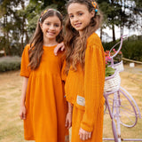 Conjunto de calça e blusa com textura infantil feminino Antonita para meninas 