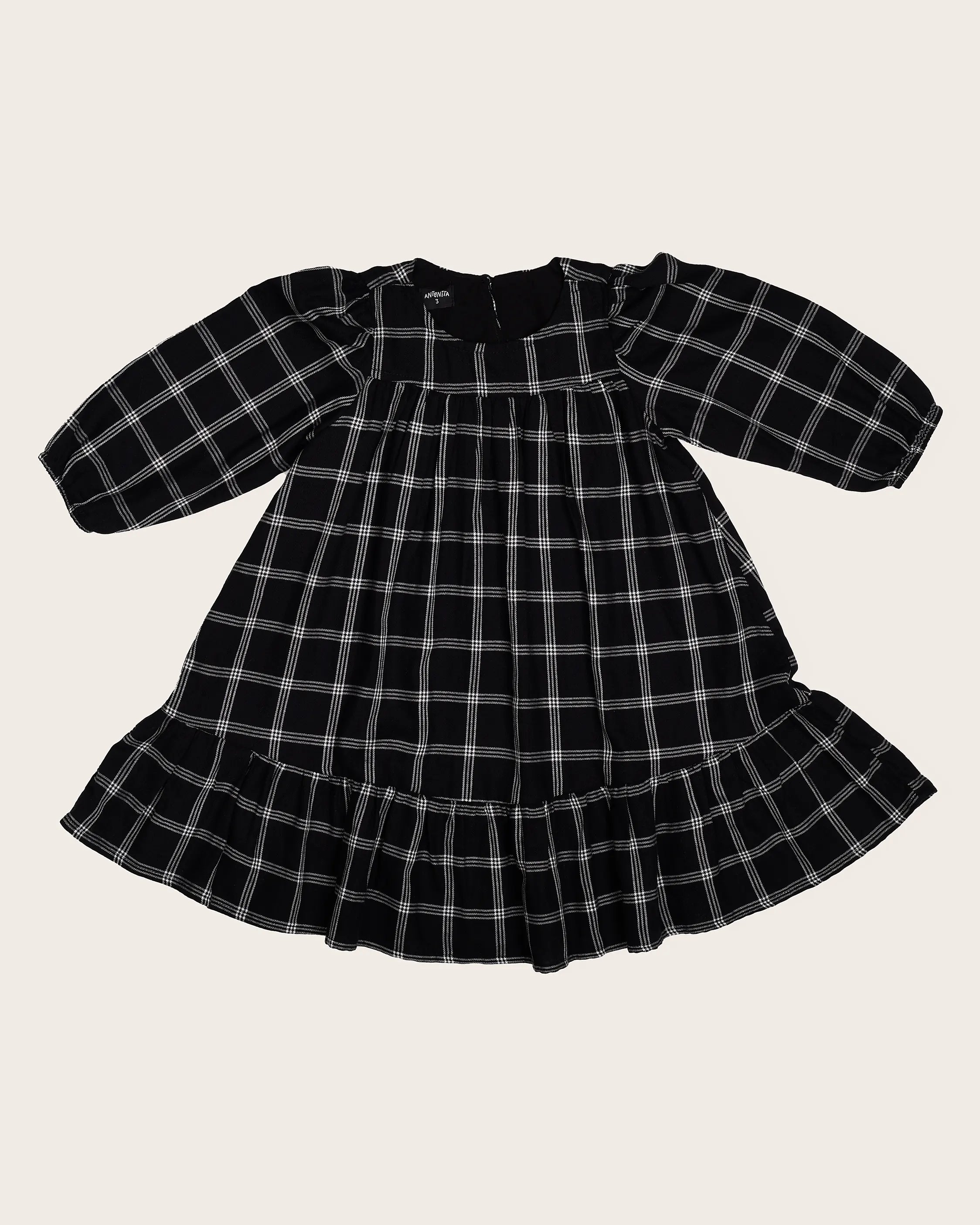 Vestido com estampa xadrez infantil feminino Antonita para meninas