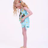 Conjunto com estampa Dia Perfeito infantil feminino Antonita para meninas de 2 a 10 anos