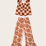 Conjunto floral com estampa Flower 70'S infantil feminino Antonita para meninas 