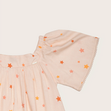 Vestido curto com estampa Brilho do Jardim infantil feminino Antonita para meninas de 4 a 16 anos