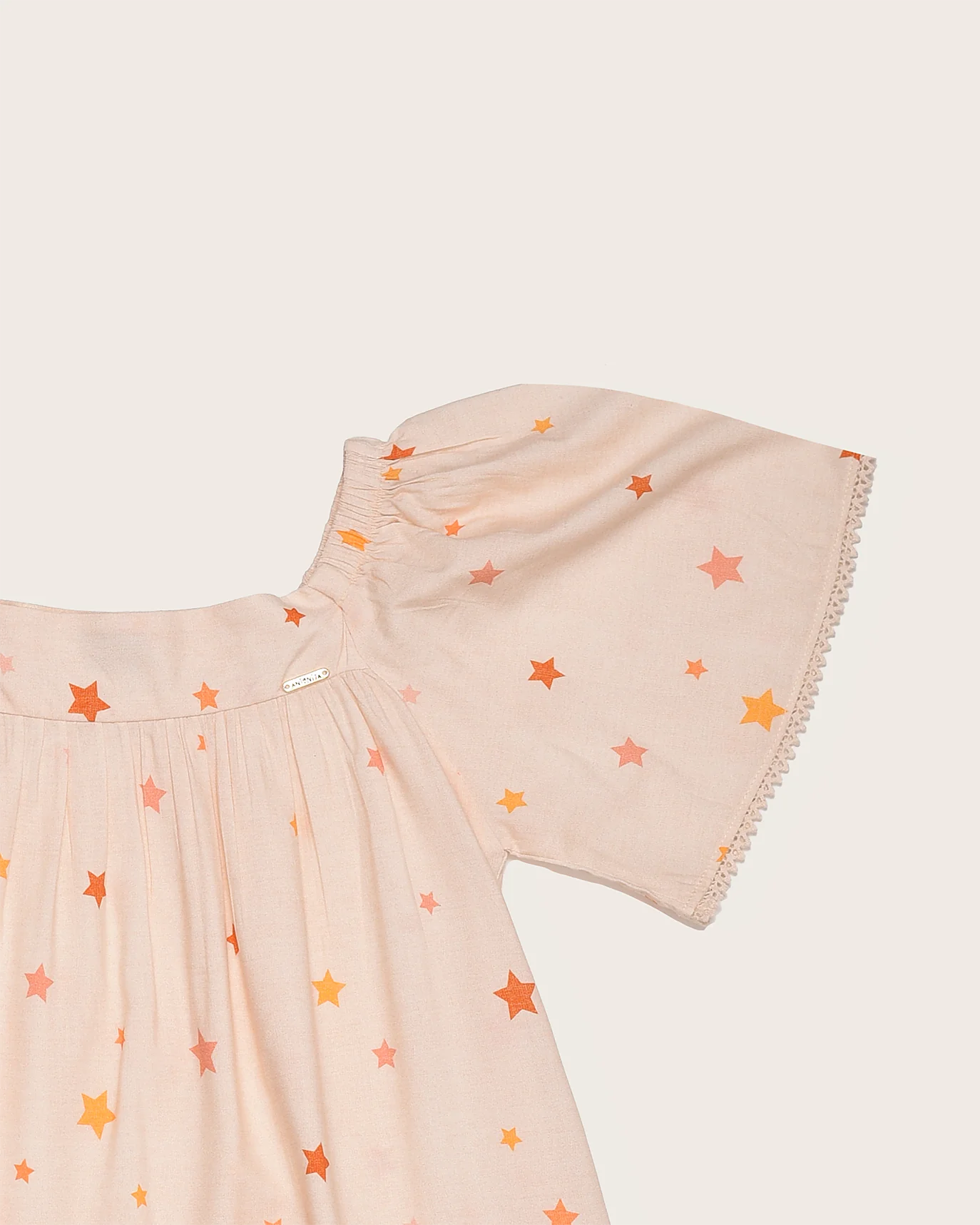 Vestido curto com estampa Brilho do Jardim infantil feminino Antonita para meninas de 4 a 16 anos
