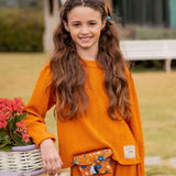 Conjunto de calça e blusa com textura infantil feminino Antonita para meninas 