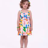 Vestido com estampa Florescer infantil feminino Antonita para meninas de 4 a 16 anos