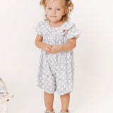 Romper com estampa Vichy Cherry infantil feminino Antonita para meninas de 2 a 10 anos