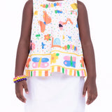 Conjunto com estampa Meta Color infantil feminino Antonita para meninas de 2 a 10 anos