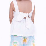 Conjunto com estampa Camafeu infantil feminino Antonita para meninas de 2 a 10 anos