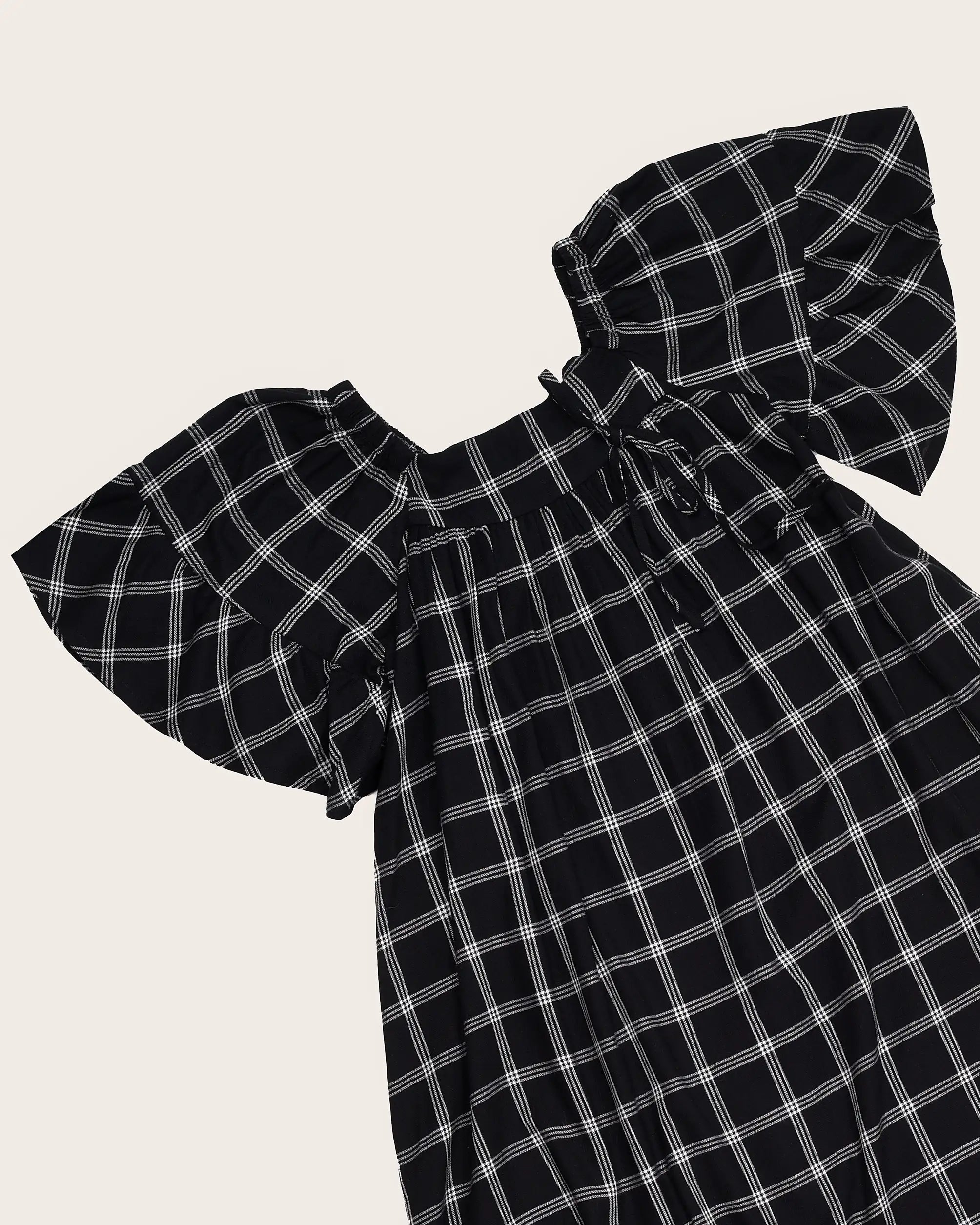 Vestido com estampa xadrez infantil feminino Antonita