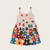 Vestido curto com estampa floral infantil feminino Antonita para meninas de 0 a 3 anos
