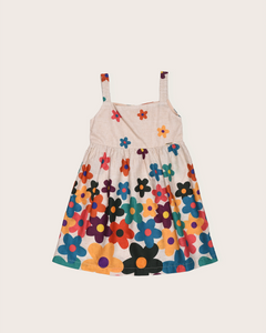Vestido curto com estampa floral infantil feminino Antonita para meninas de 0 a 3 anos