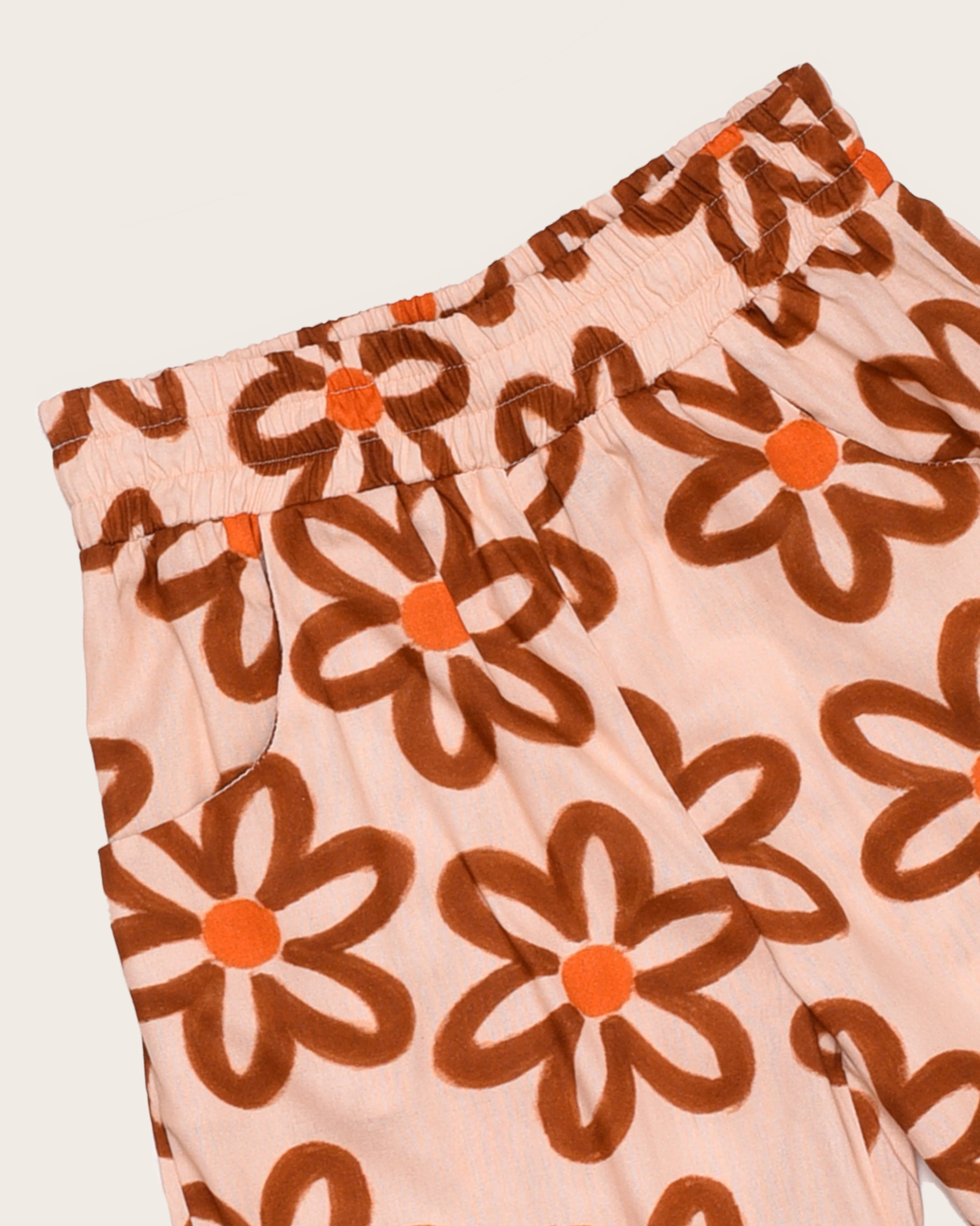 Conjunto floral com estampa Flower 70'S infantil feminino Antonita para meninas 